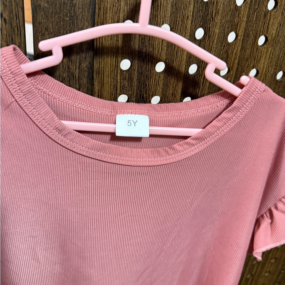 Pink Ruffle Sleeve Top - Picture 2 of 4